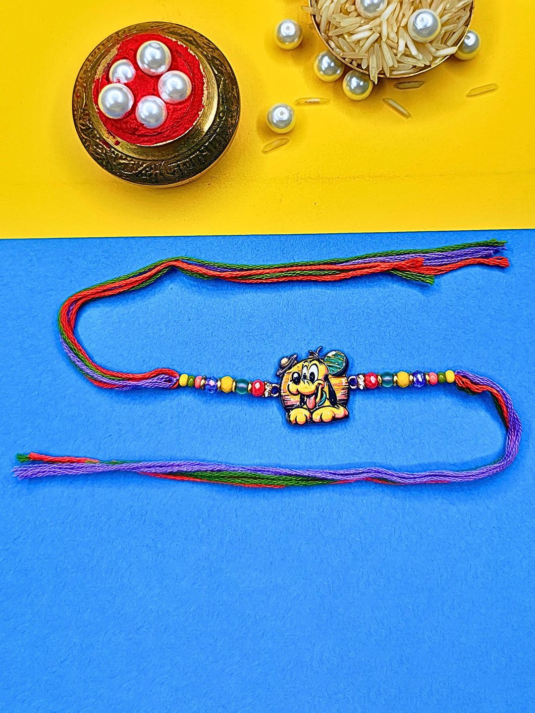 MANSIYAORANGE Thread Rakhi-picture-36