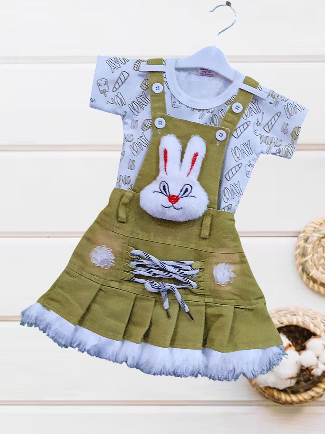 FASHION GRAB Girls Denim A-Line Dress-picture-40