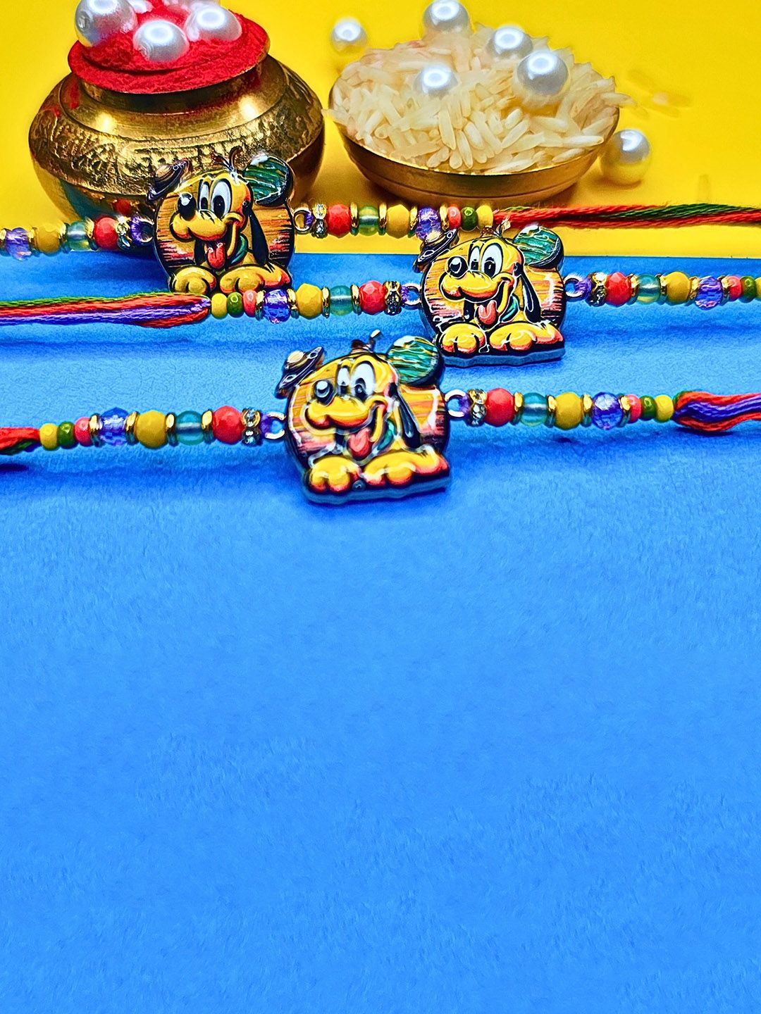 MANSIYAORANGE Thread Rakhi-picture-40