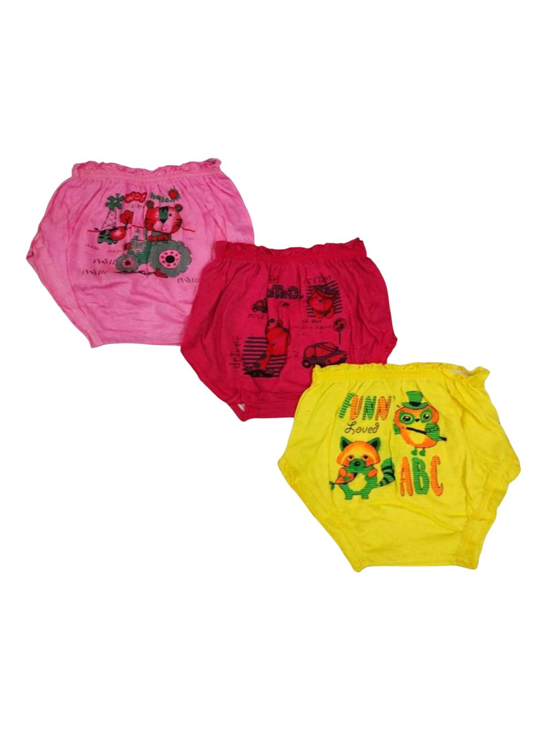 NEW TRINATH HOSIERY Infant Girls Pack Of 3 Basic Briefs-picture-16