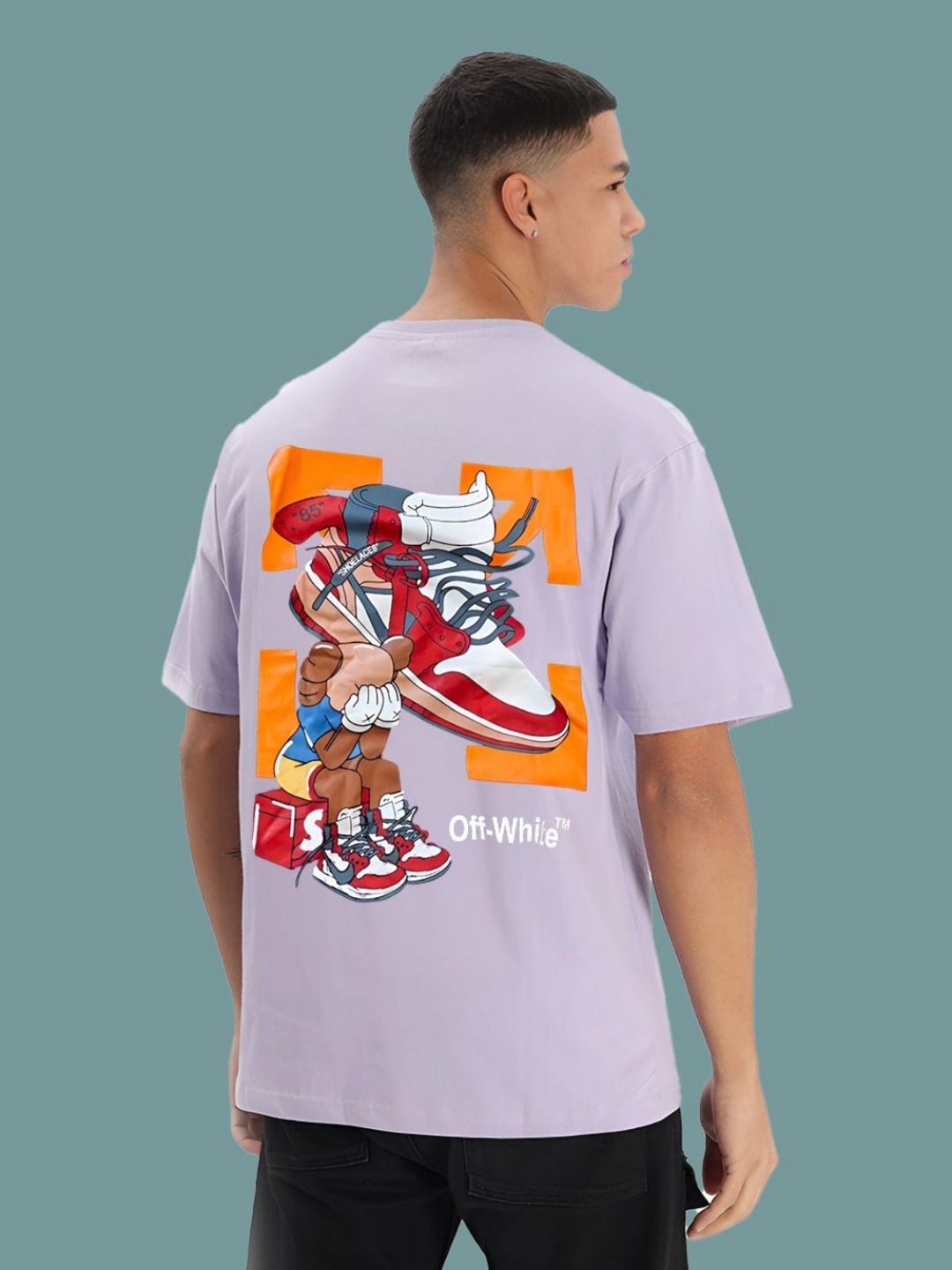 BDSQUARE Men Graphic Printed Round Neck Cotton Oversized T-shirt-picture-15