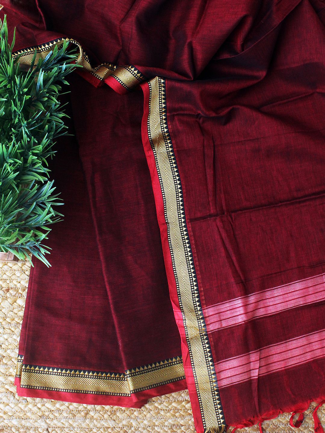 Weaves of Tradition Pure Cotton Unstitched Dress Material-image-3