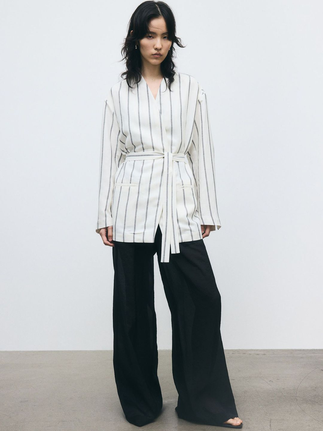 H&M Linen-Blend Blazer