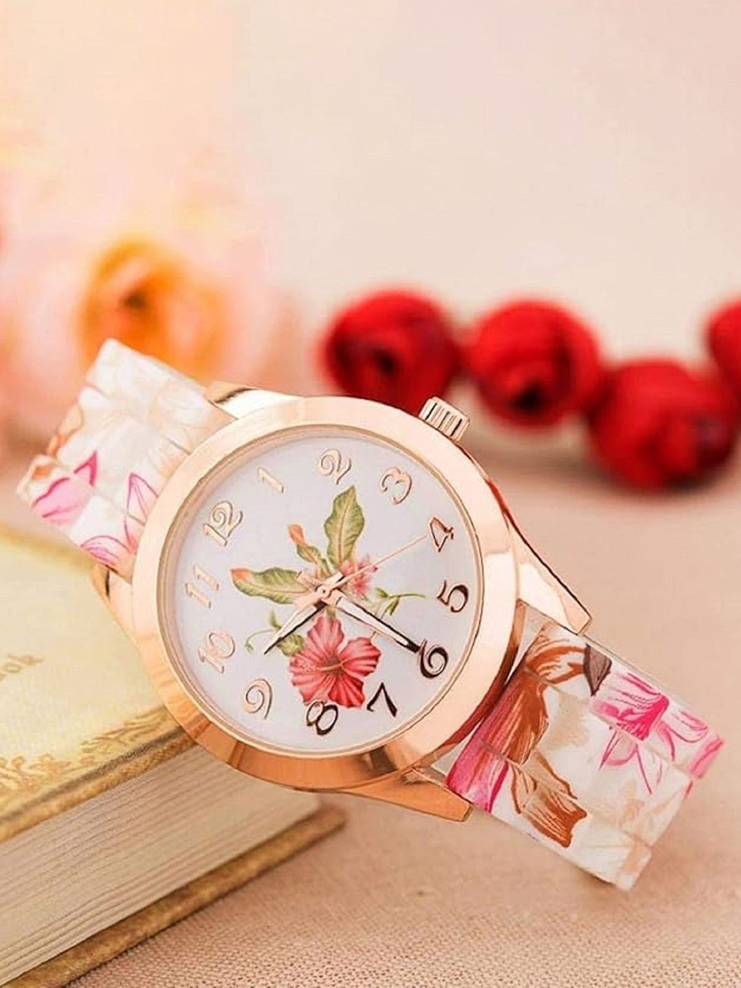WATCHSTAR Women Embellished Dial & Straps Analogue Watch GNA Flower-image-26