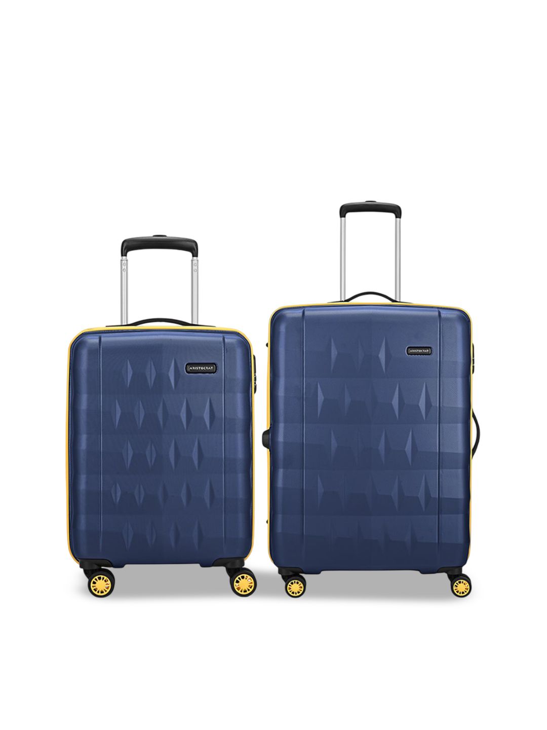 Aristocrat Comet Blue Set of 2 Small & Medium Hard 56 & 66cm Trolley Bag with Smooth 8-Wheel-picture-12