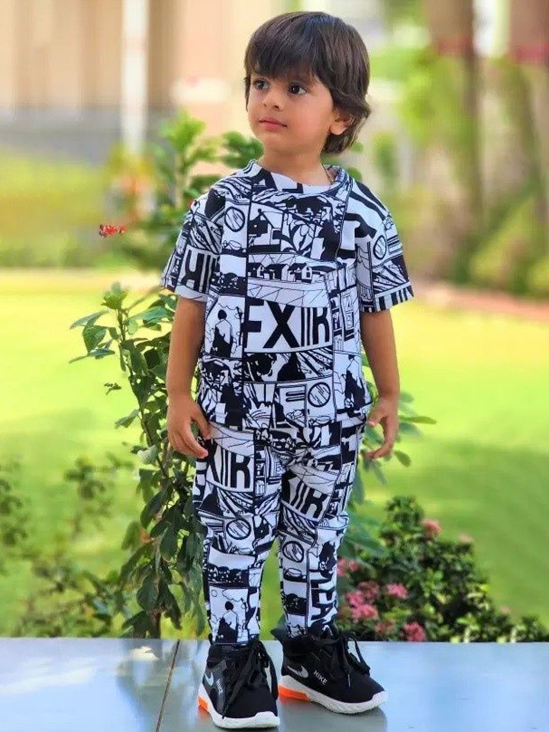 ZIKIGO Unisex Kids Printed T-shirt with Trousers-picture-45