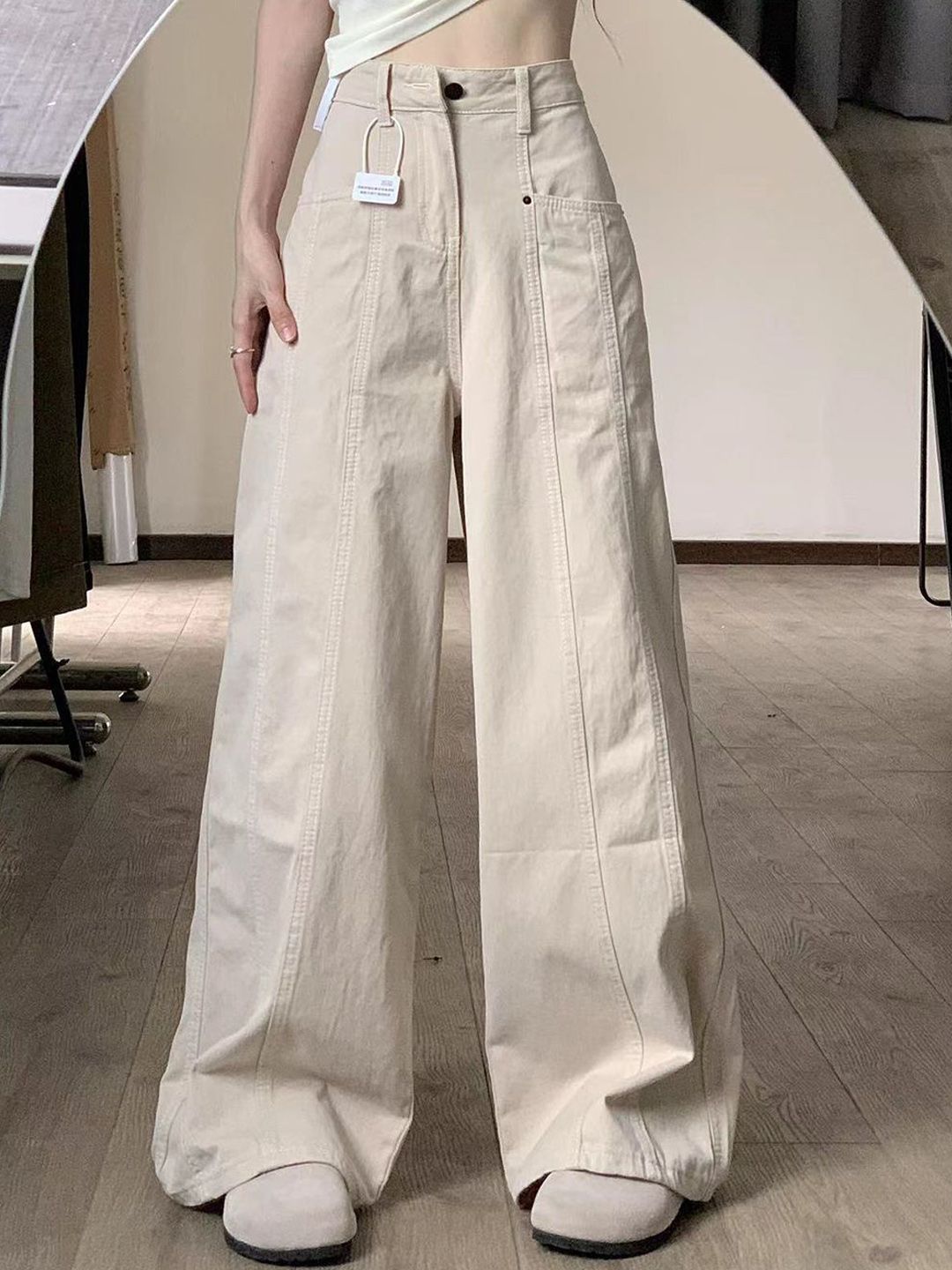 StyleCast Men Comfort Loose Fit High-Rise Easy Wash Trousers