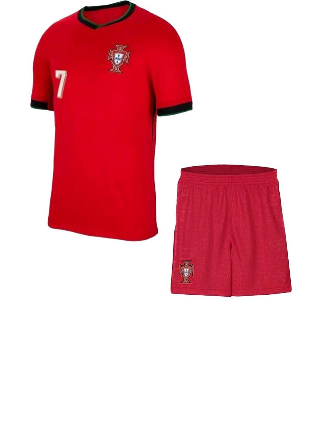 Dostitch Kids Printed Football Jersey With Shorts-picture-22