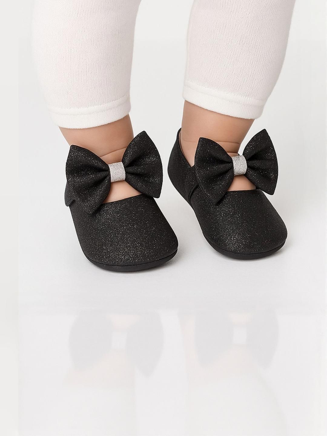 Star Fish Unisex Kids Bow Detail Cotton Booties