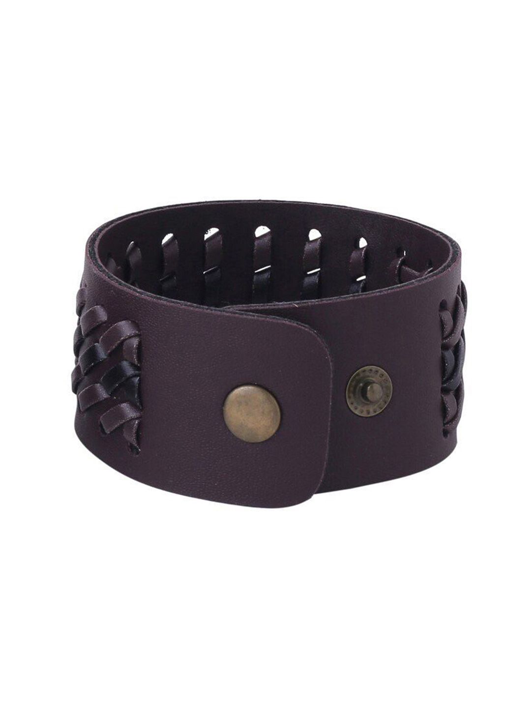 Roadster Men Leather Wraparound Bracelet-picture-19