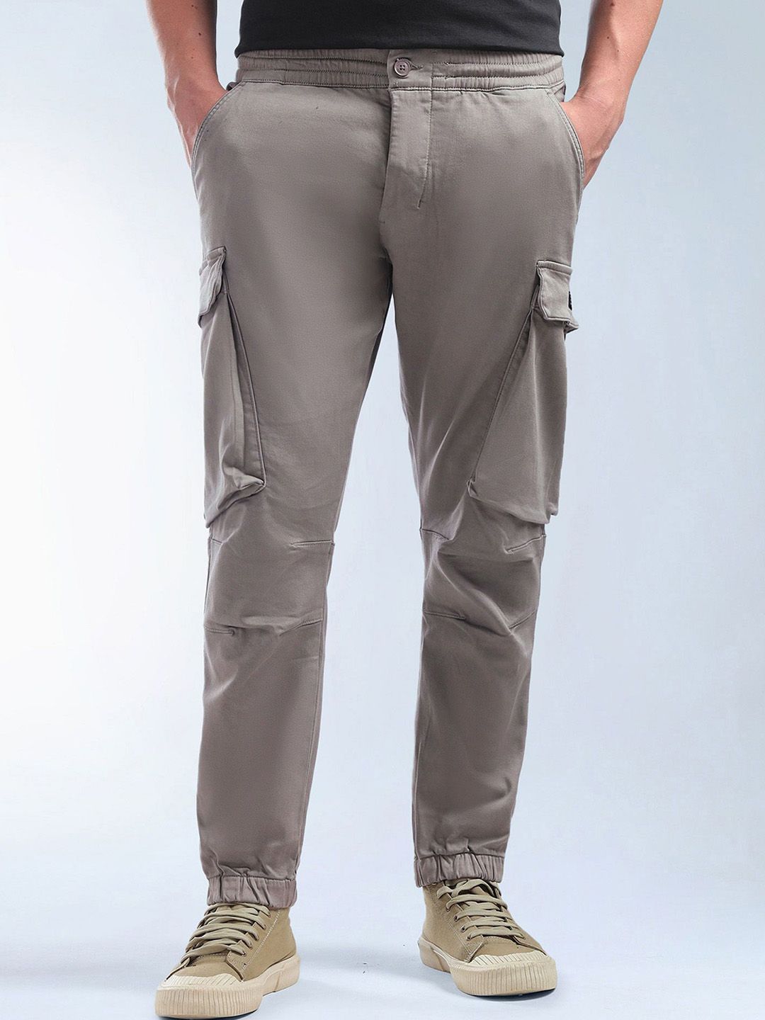 Flying Machine Men Relaxed Fit Mid-Rise Cargos Trousers-picture-23