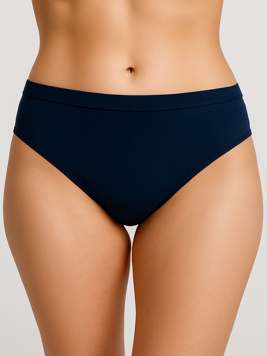 Moda Rapido Cotton Mid Rise Hipster Briefs super ind navy blue_S-picture-37