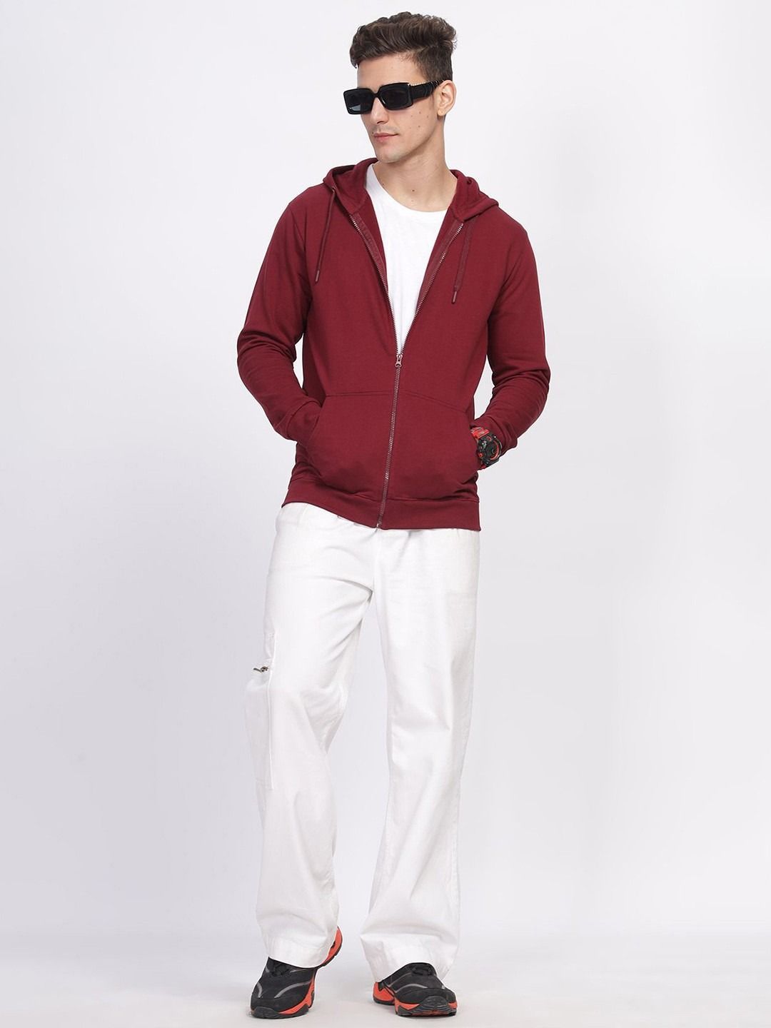 Mast & Harbour Men Hooded Sweatshirt-picture-30