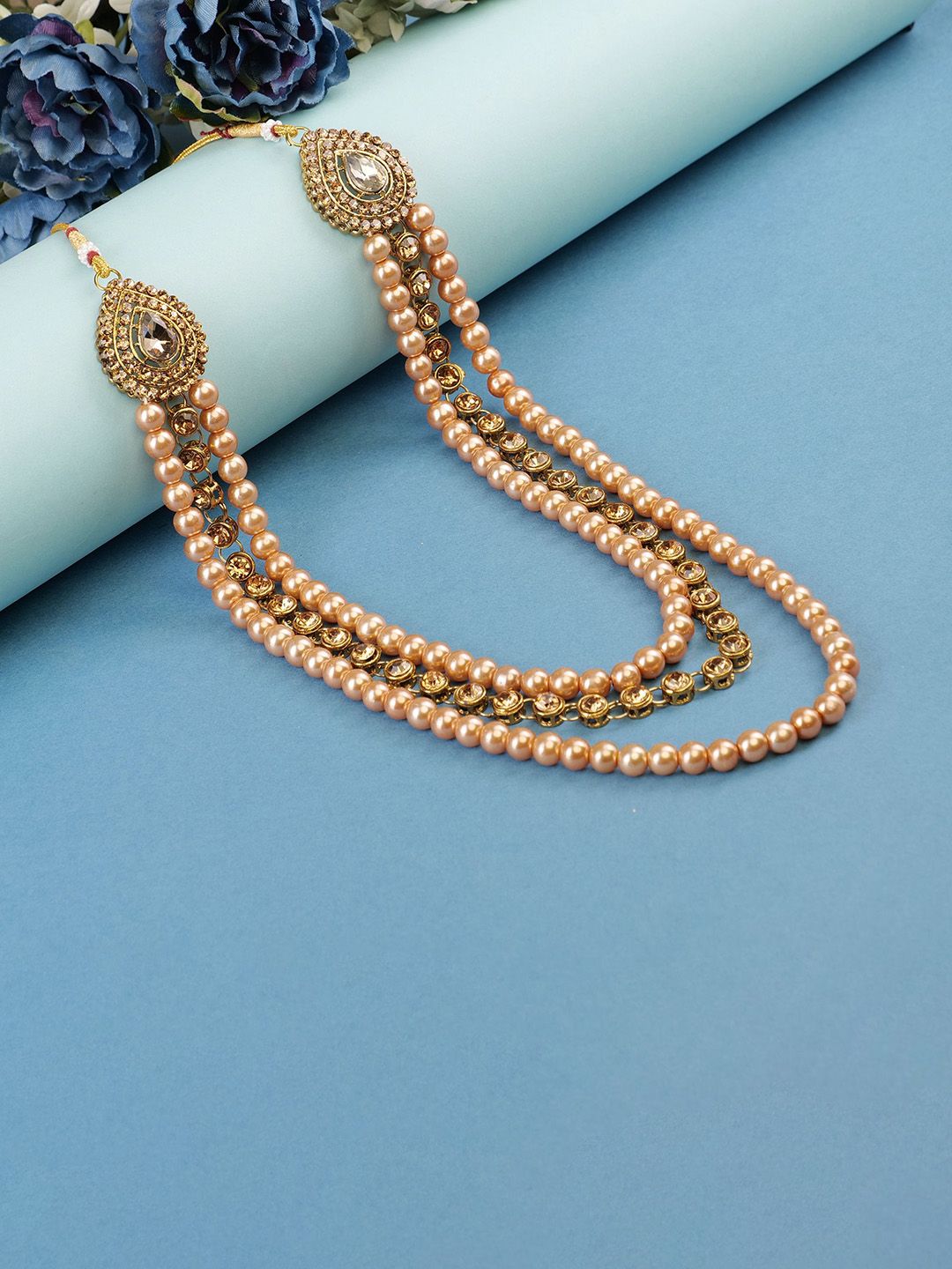 JIYANSHI FASHION Gold-Plated Pearls-Beaded Minimal Necklace-picture-33