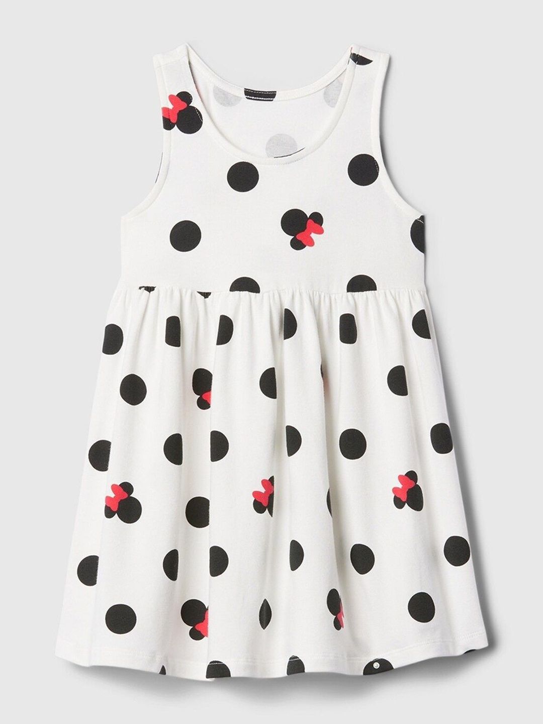 GAP Girls Minnie Mouse Printed Fit & Flare Dress