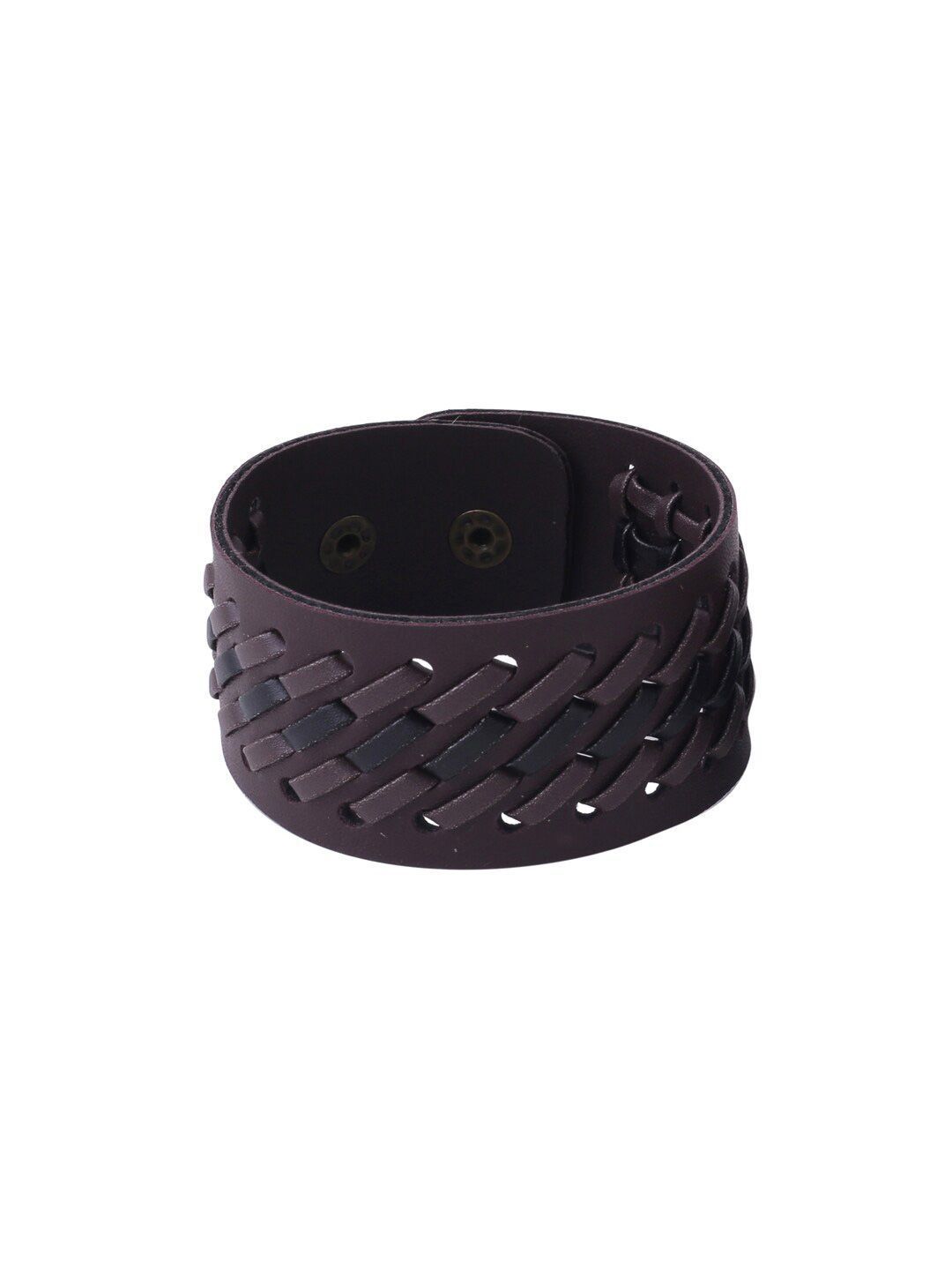 Roadster Men Leather Wraparound Bracelet-picture-24