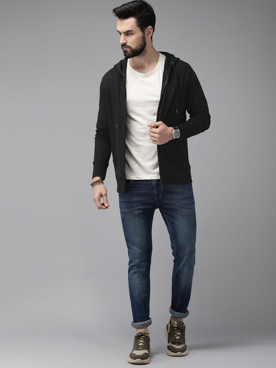 Mast & Harbour Men Hooded Sweatshirt-picture-22