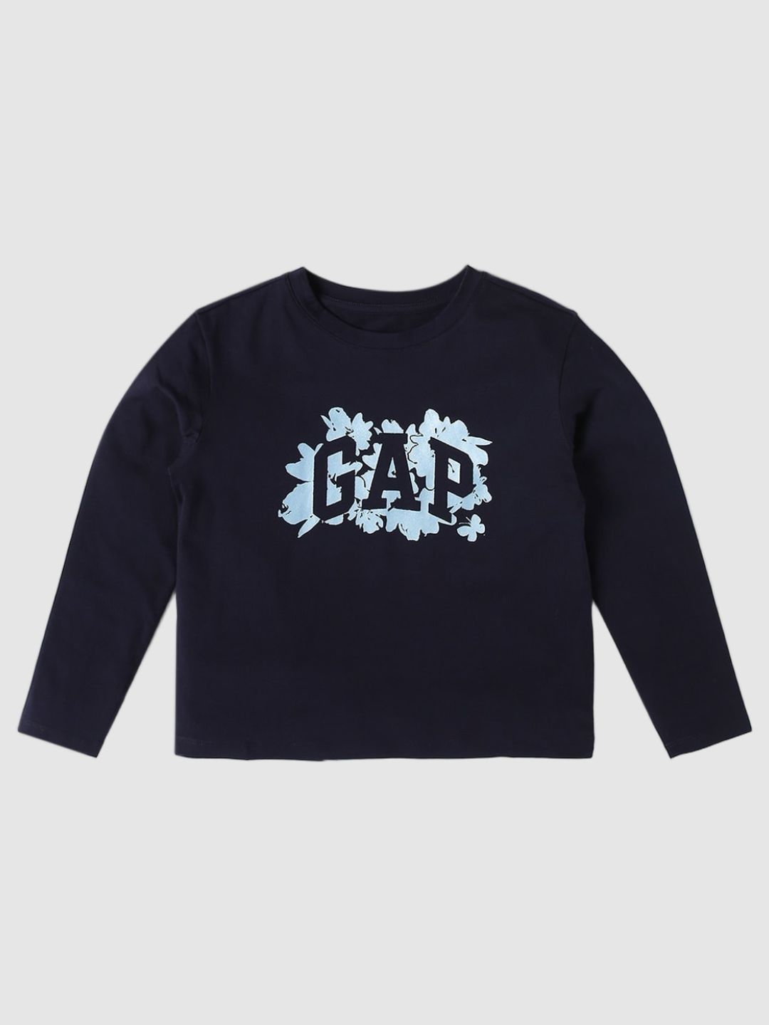 GAP Girls Brand Logo Printed Round Neck T-shirt-picture-14