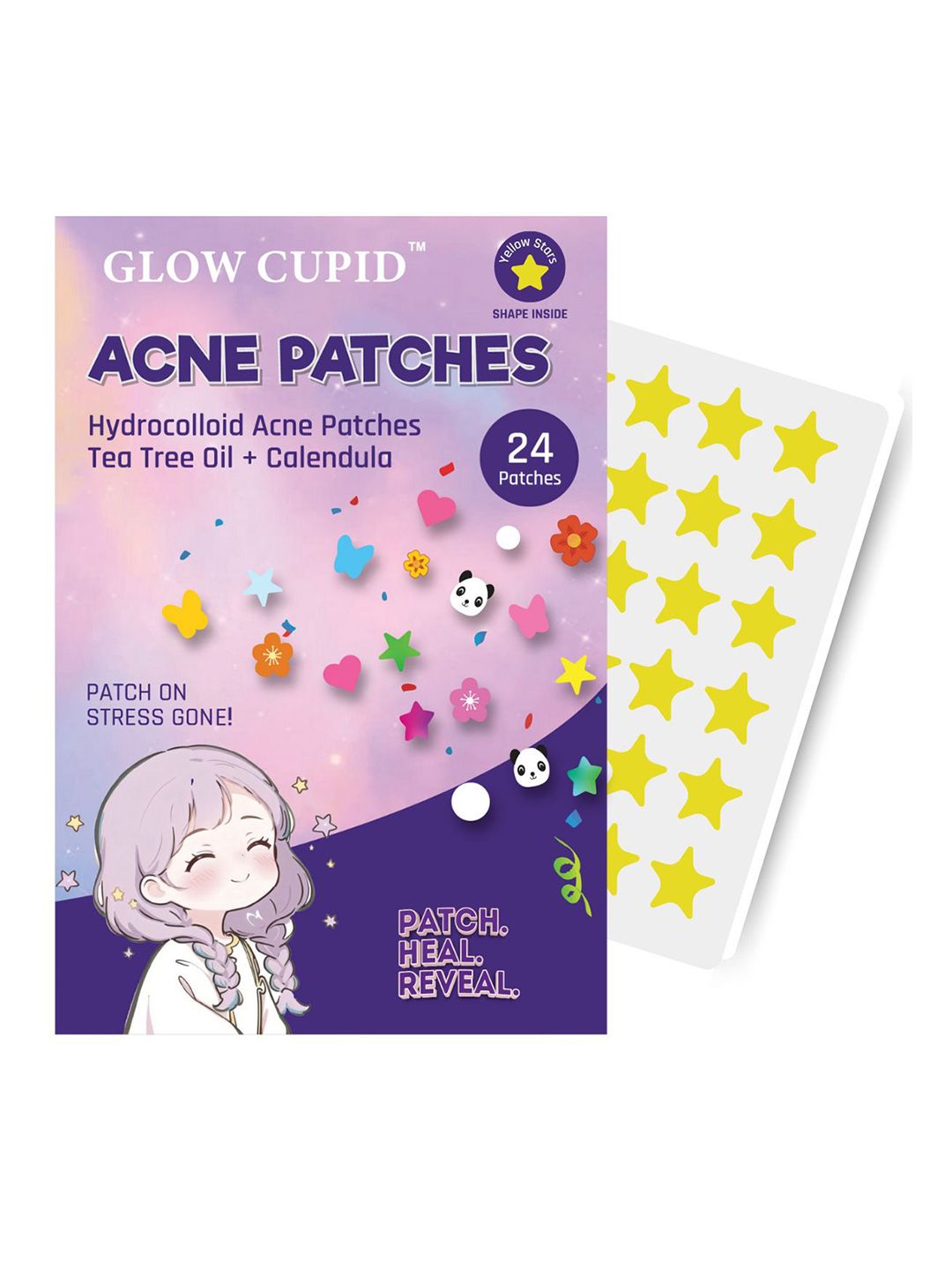 GLOW CUPID Acne Patches With Tea Tree Oil & Calendula - 24 Patches-image-45