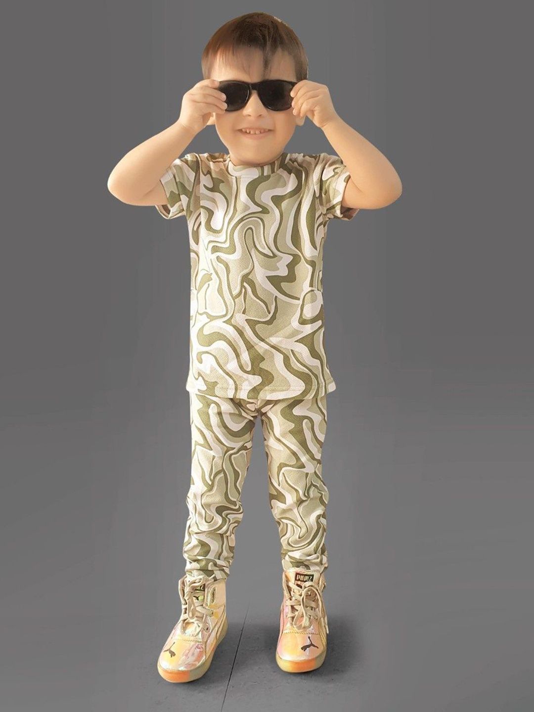 ZIKIGO Unisex Kids Printed T-shirt with Trousers-picture-33