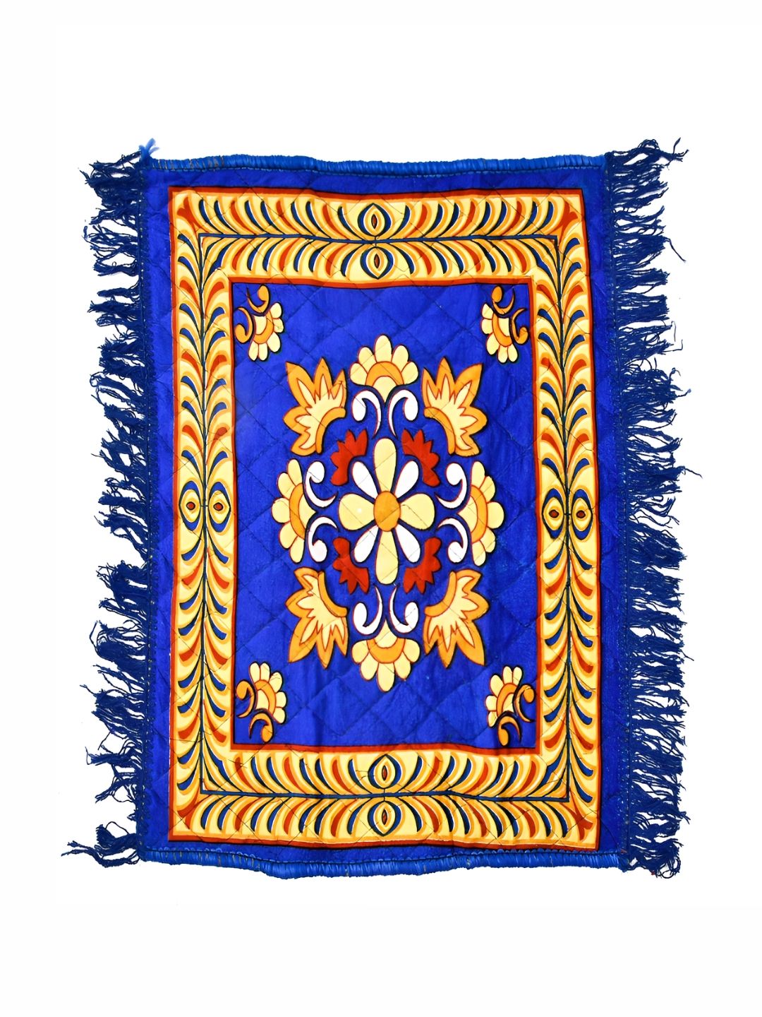 Aura 2-Pcs Blue & Yellow Printed Prayer Mat-picture-28