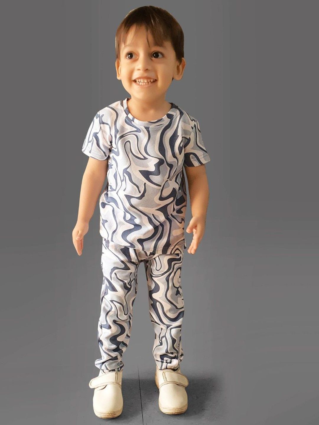 ZIKIGO Unisex Kids Printed T-shirt with Trousers-picture-30