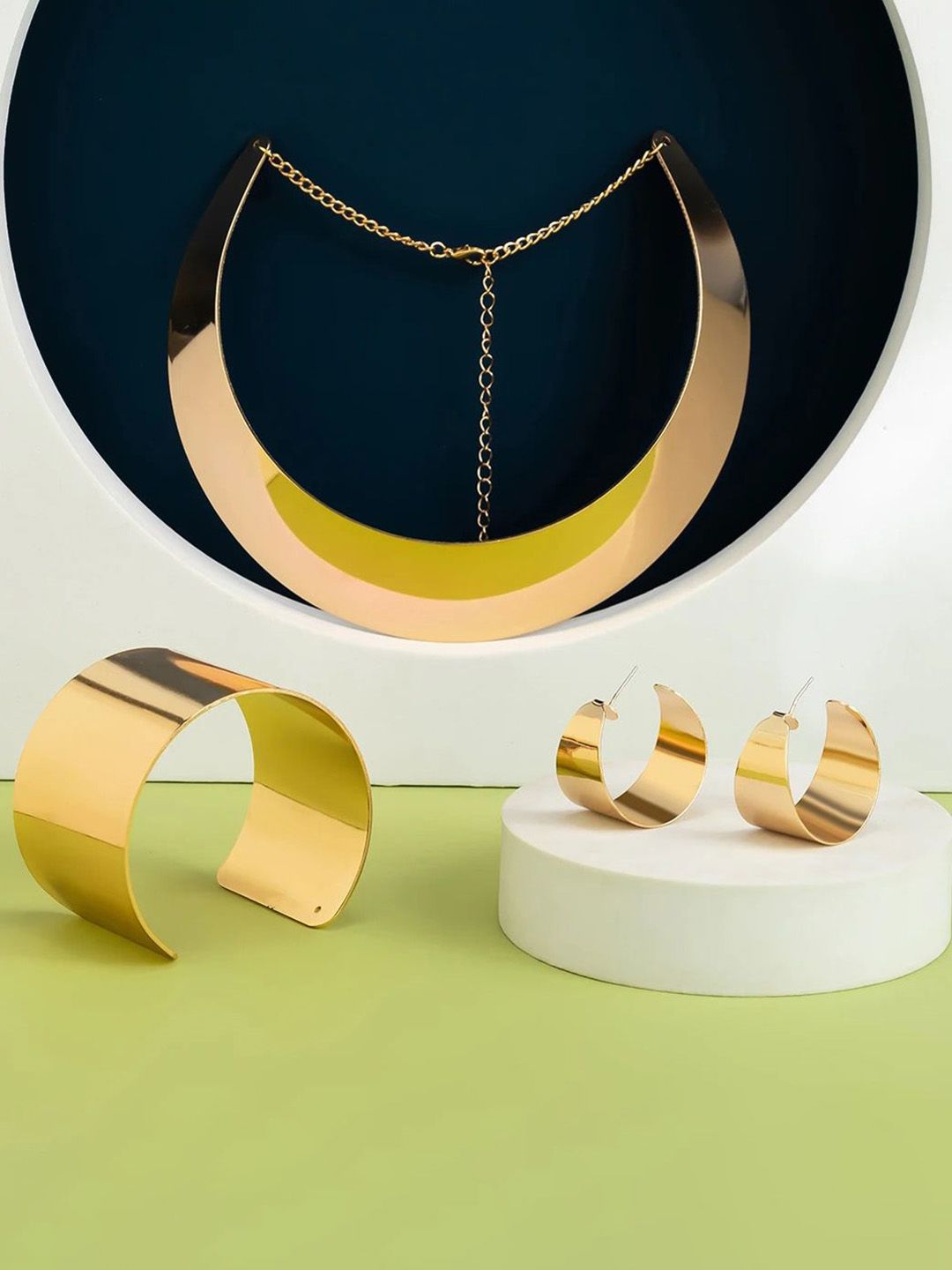 Shining Diva Fashion Gold-Plated Jewellery Set-picture-12