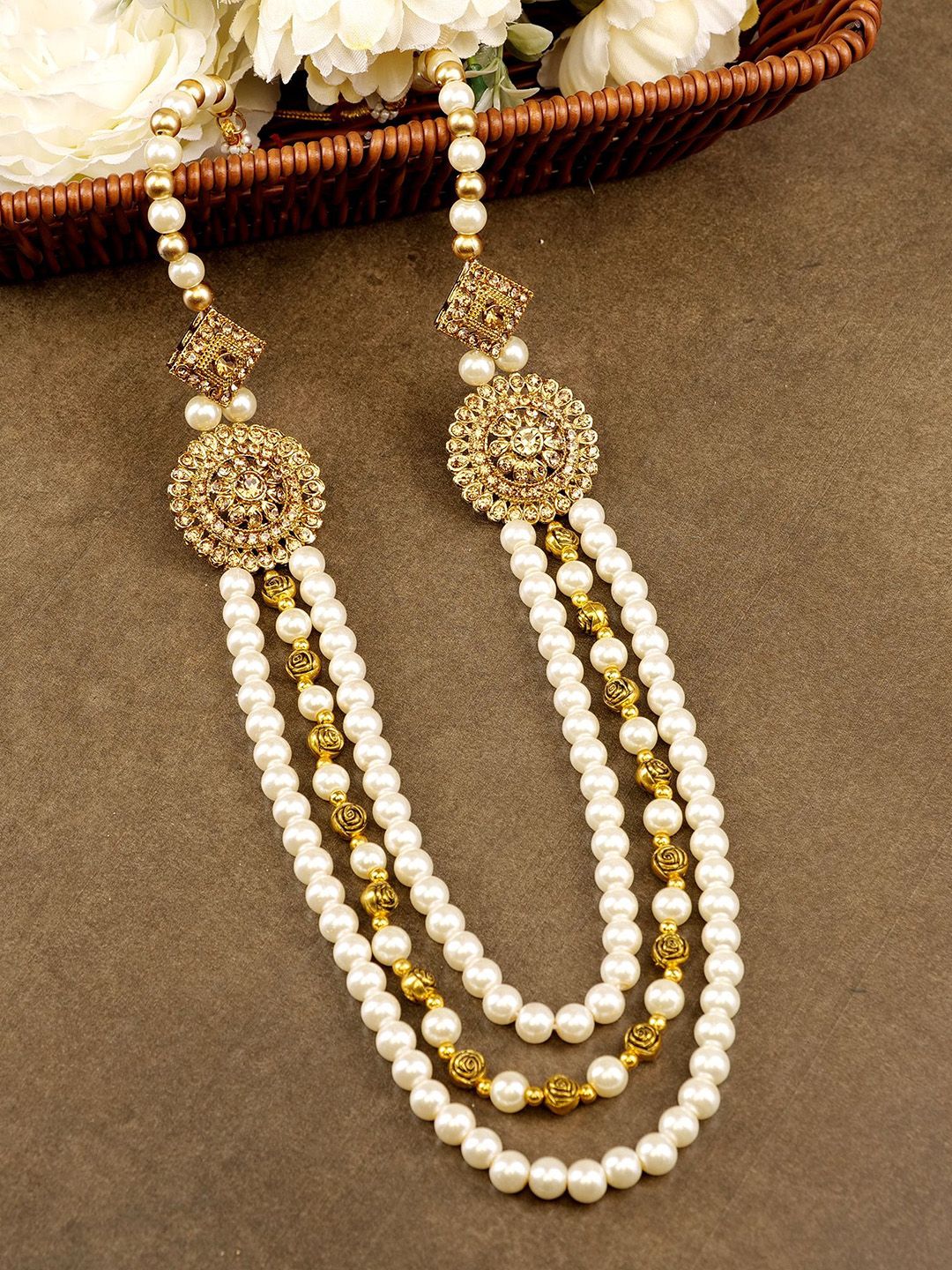 JIYANSHI FASHION Gold-Plated Pearl-Beaded Necklace-picture-28