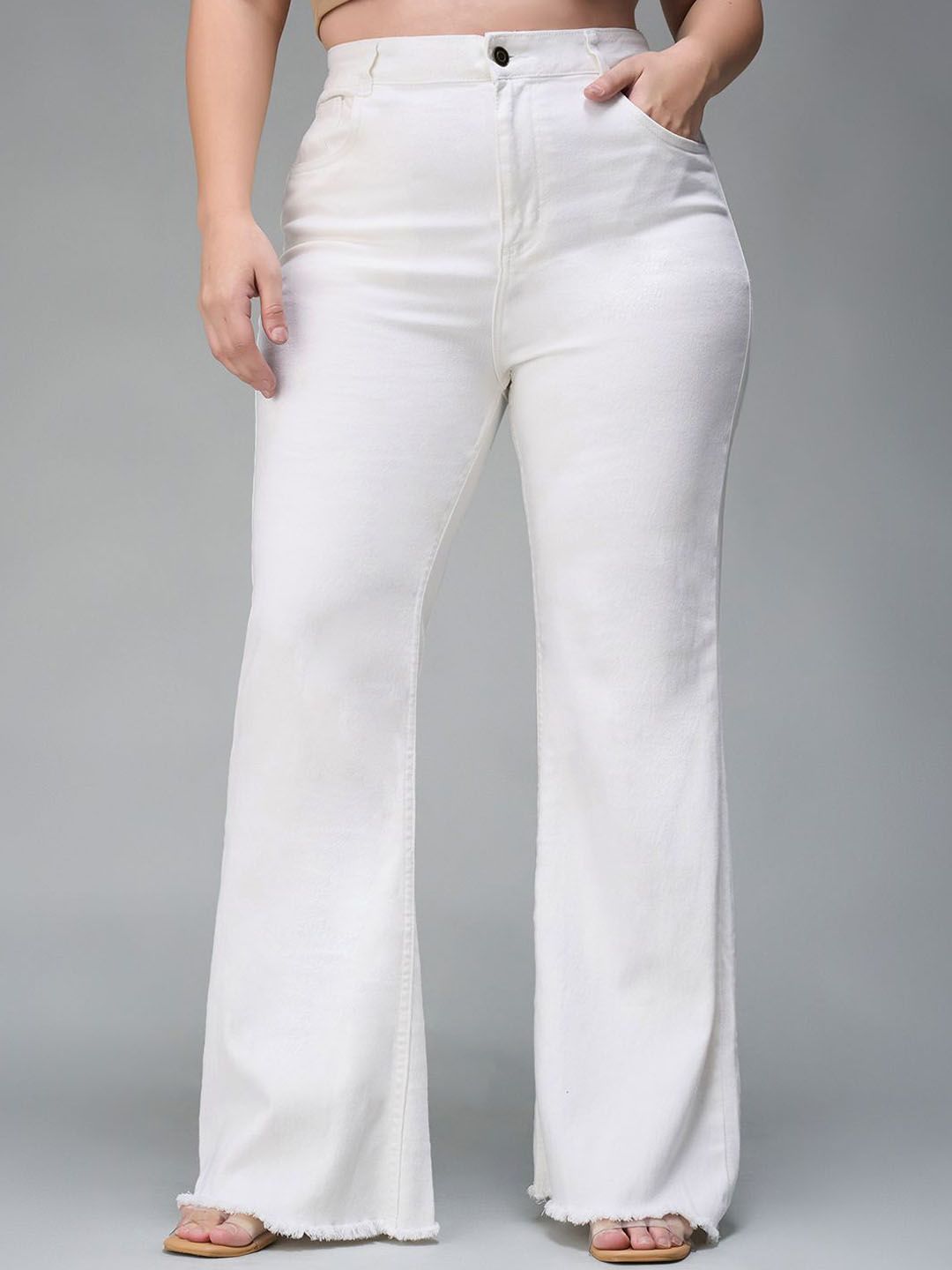 Miss Chase A+ Women Bootcut High-Rise Cotton Stretchable Jeans-picture-43