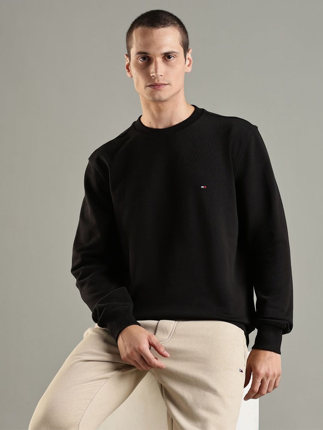 Tommy Hilfiger Europe Men Round Neck Sweatshirt