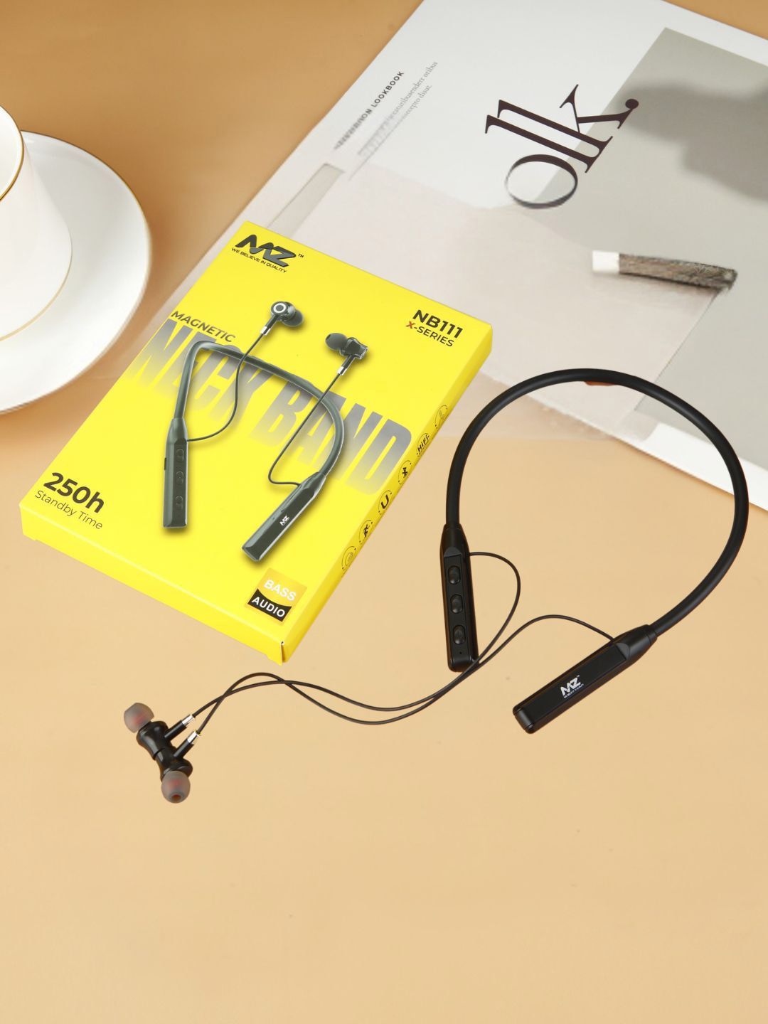 MZ NB111 Magnetic Neckband Earphones-picture-13