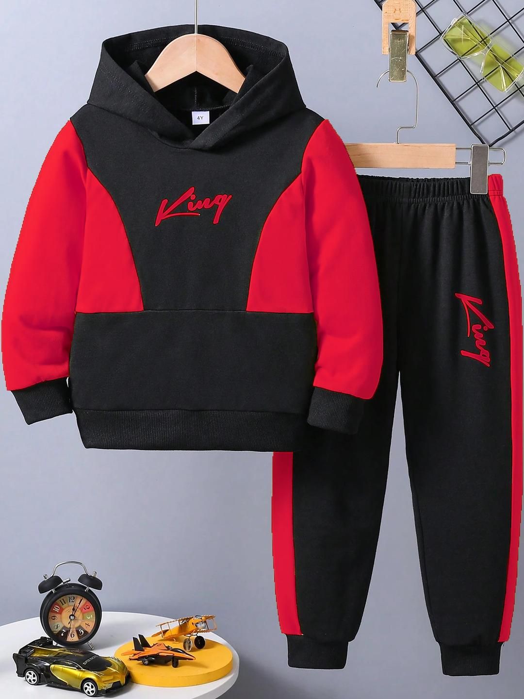 Hikuj Boys Printed T-shirt & Trackpant Clothing Set-picture-20