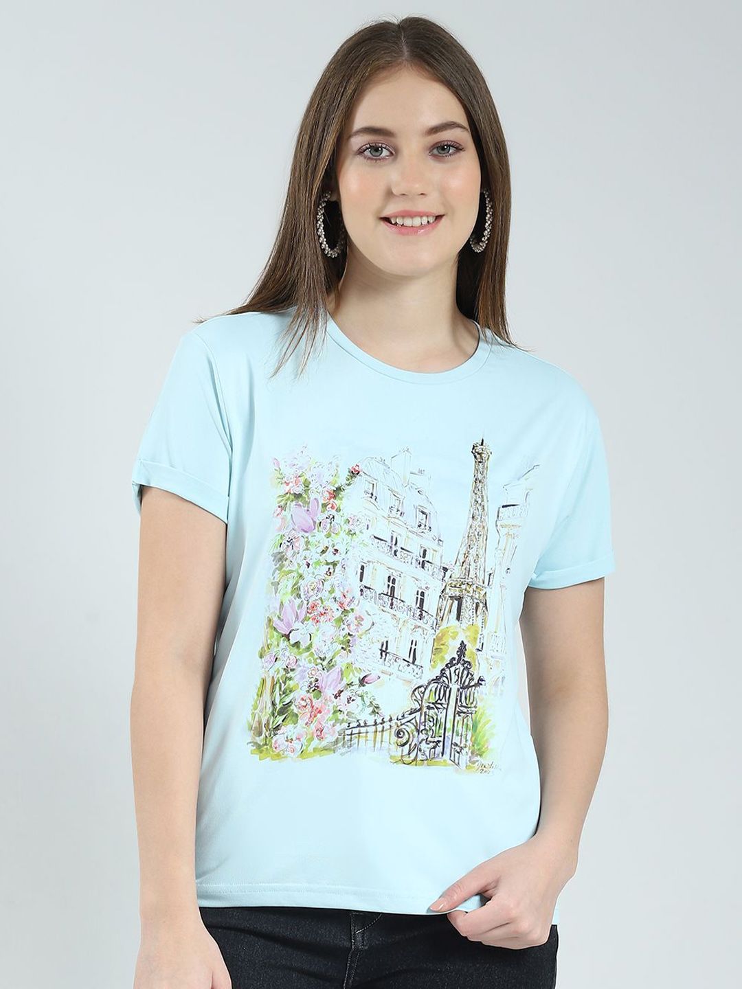 Monte Carlo Graphic Printed Round Neck T-shirt-picture-19