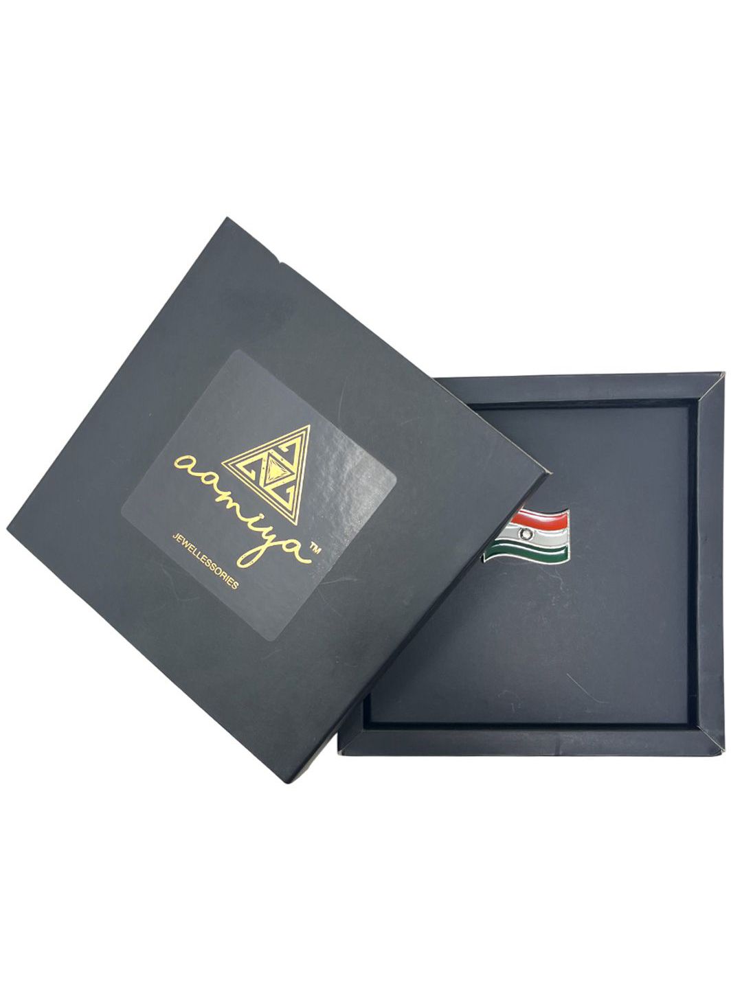 AAMIYA CREATIONS Men Indian Flag Statement Brooch-picture-11