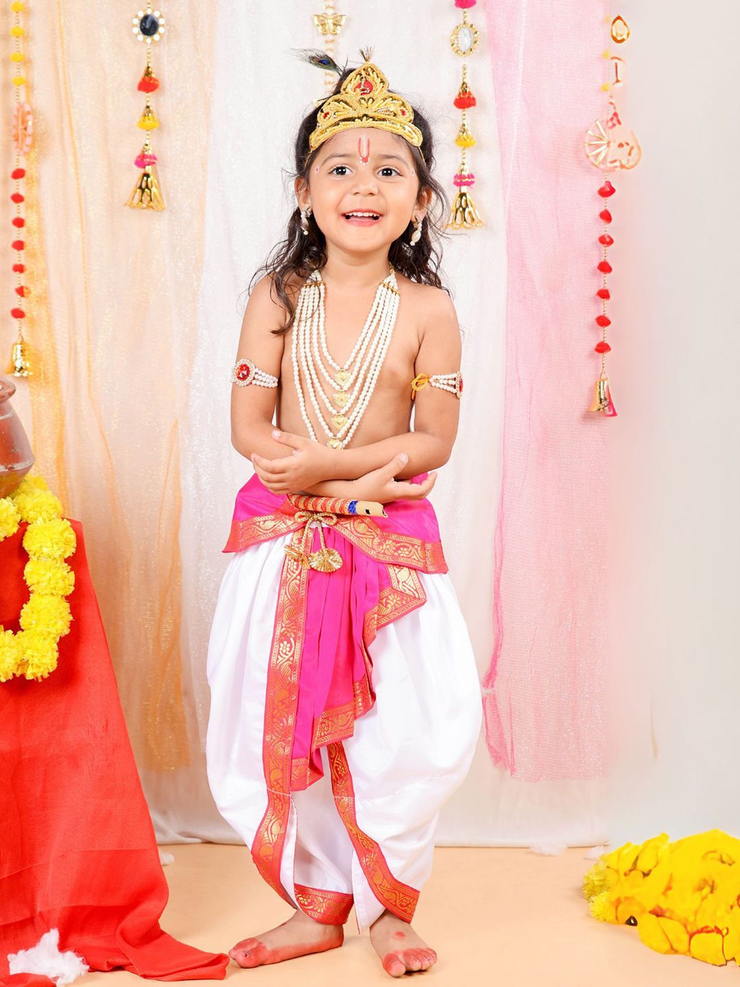 itsmycostume Kids Krishna Costume Dress With Accessories-picture-50