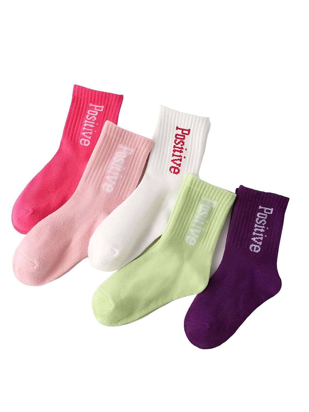 MOMISY Kids Pack Of 5 Cotton Anti-Allergenic Ankle-Length Socks-picture-16