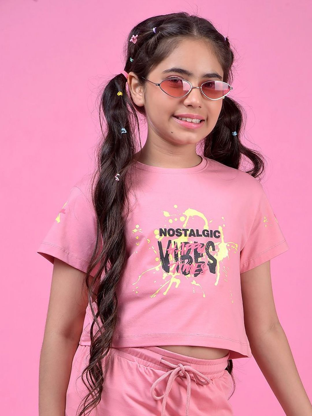 Crimsoune Club Girls Typography Printed Round Neck Slim Fit T-shirt-picture-16