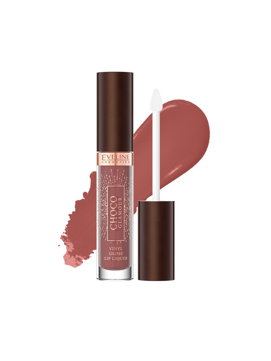 Eveline Cosmetics Choco Glamour Vinyl Gloss Lip - 4.5 ml- Deep Cherry Chocolate 02-picture-17