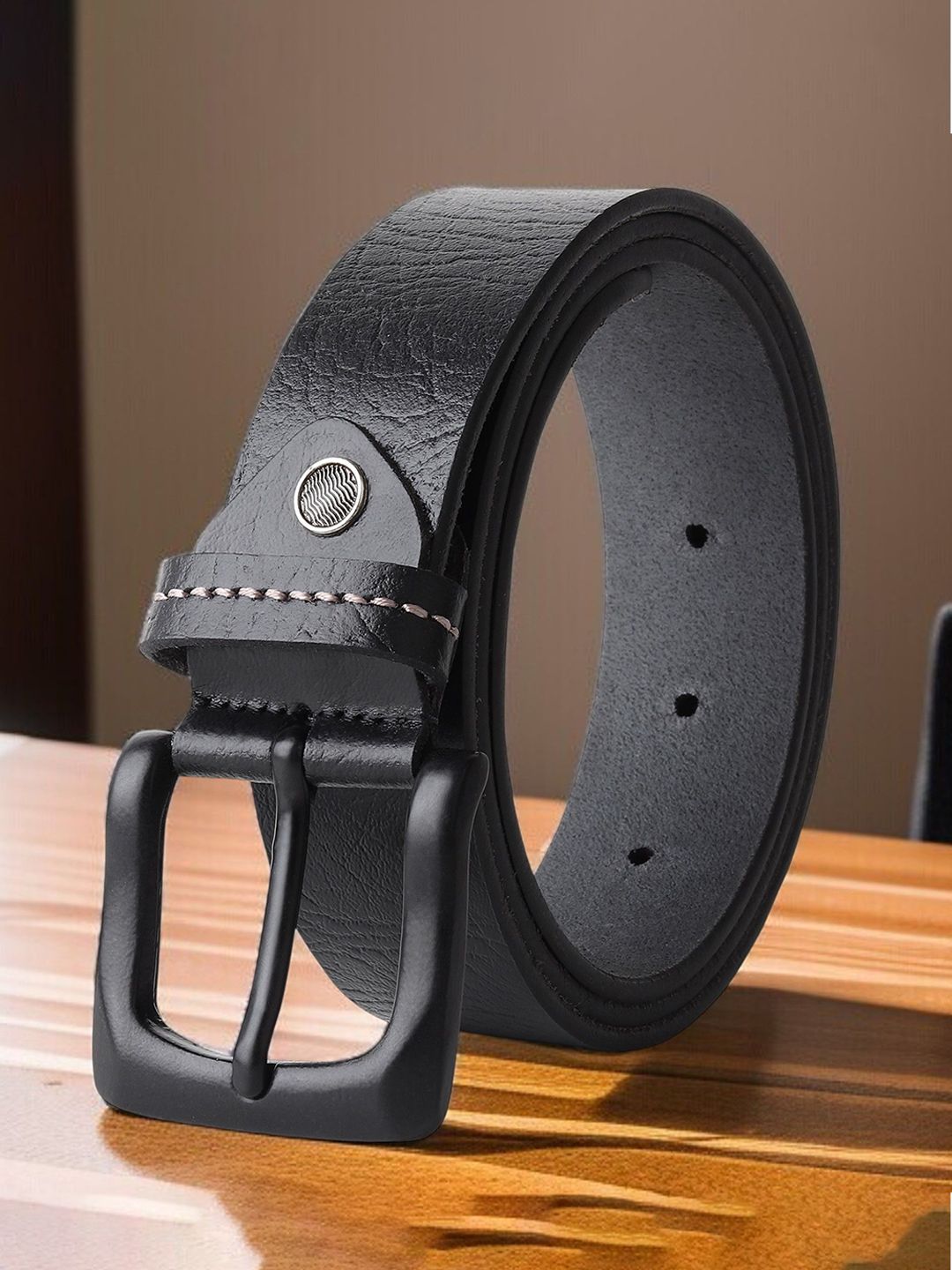 Provogue Men Textured Leather Belt-picture-55