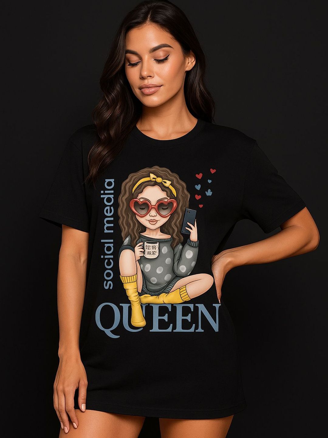 Anikmart Unisex Printed Dri-FIT Applique T-shirt-picture-23