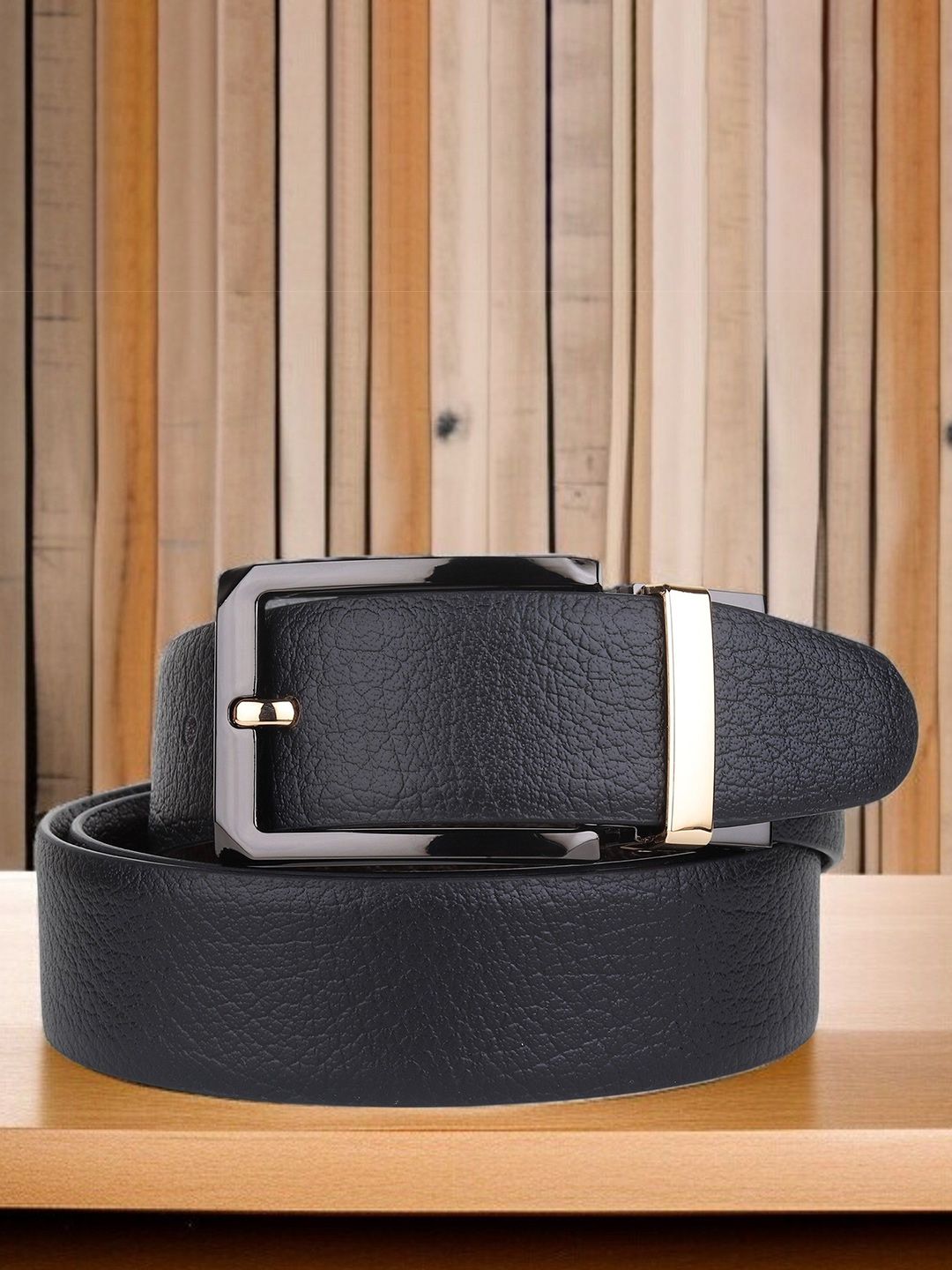 Provogue Men Textured Leather Reversible Formal Belt-picture-50