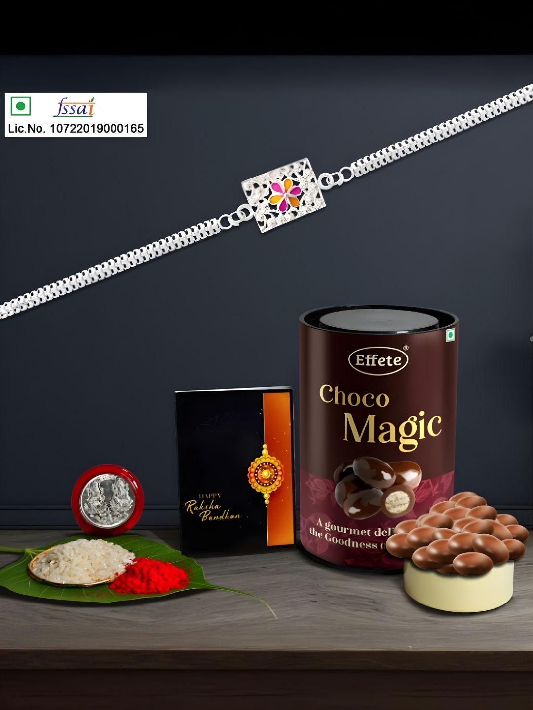 DeoDap Rakhi with Chocolate Roli Chawal Coin & Greeting Card-picture-58