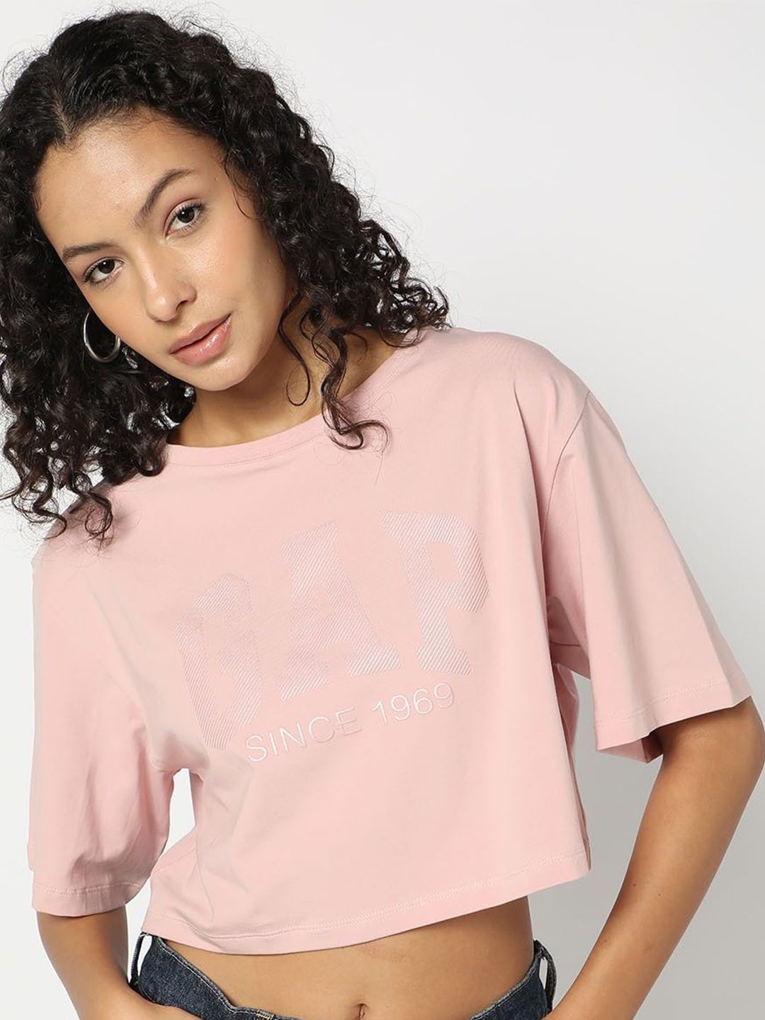 GAP Logo Embellished Slim-Fit Crew-Neck T-Shirt-picture-27