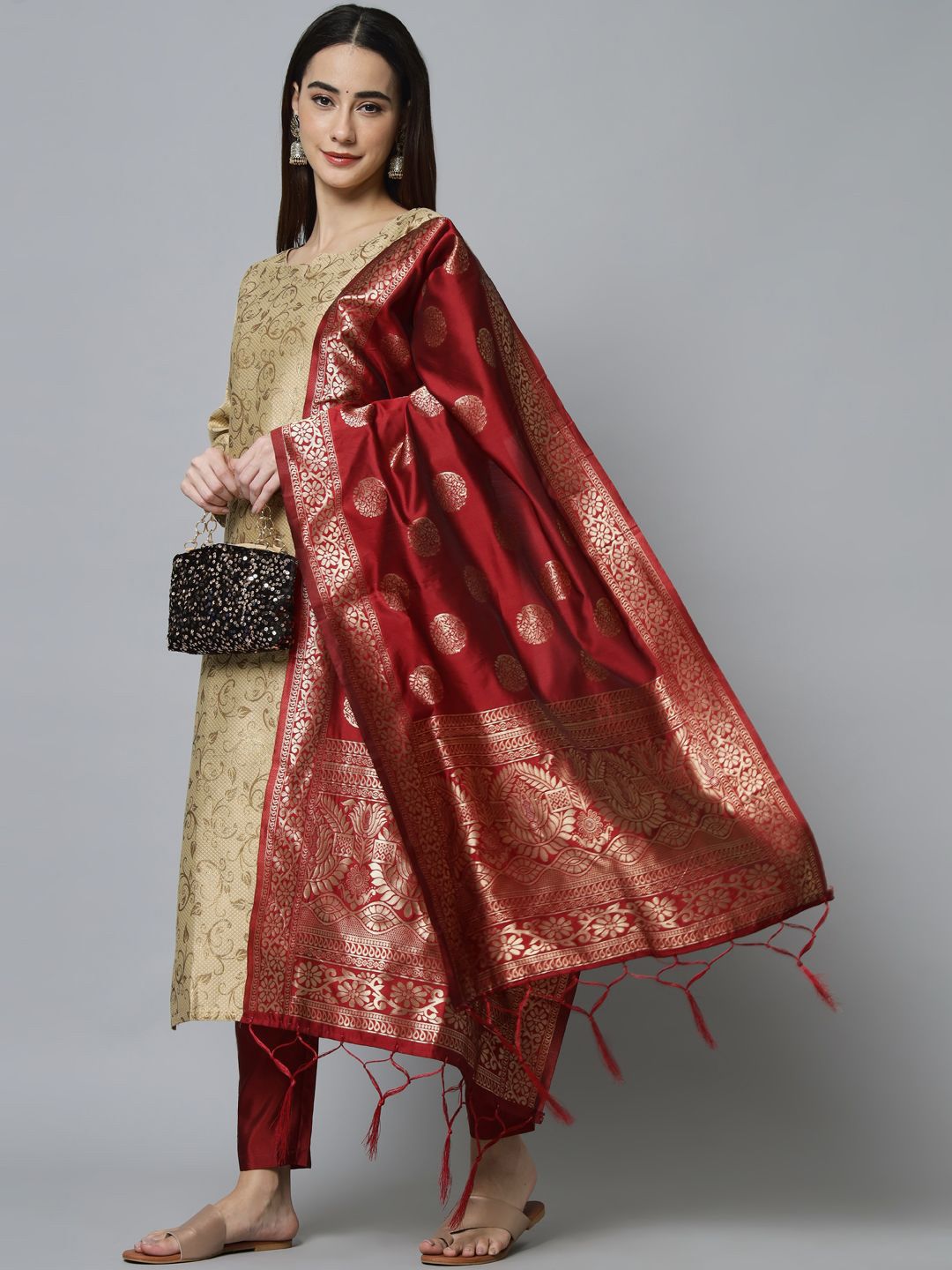 Women Ethnic Motifs Printed Kurta with Trousers & Dupatta
