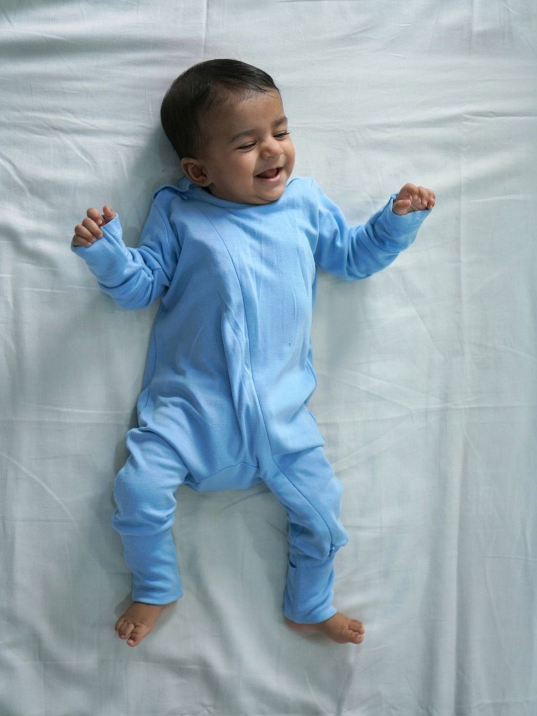 cocoon care Kids Bamboo Sleepsuit With Reversible Mittens & Footie-picture-8