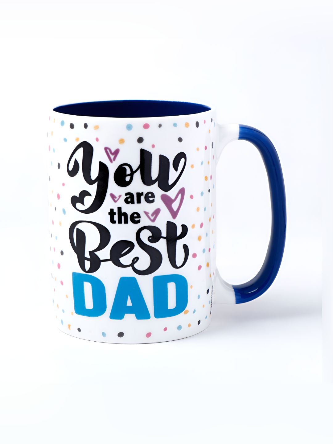 Archies White & Blue Printed Ceramic Matte Cups and Mugs-image-3