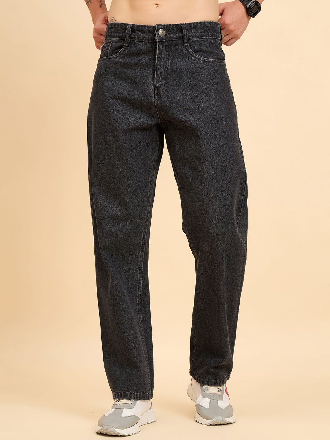 STUDIO NEXX Retro21 Men Mid-Rise Baggy Fit Cotton Jeans-picture-22