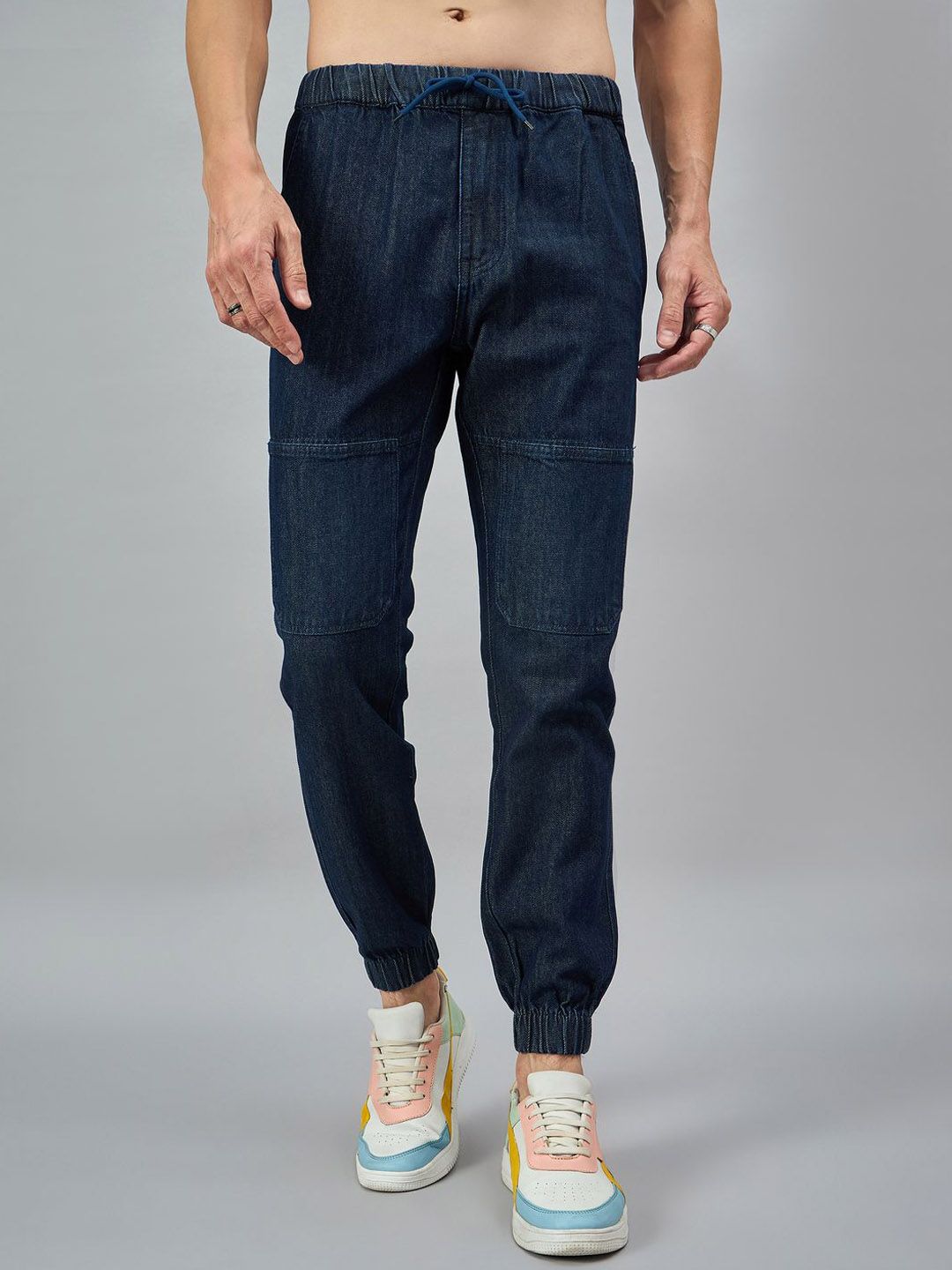 STUDIO NEXX Men Cotton Jogger Mid-Rise Jeans-picture-12