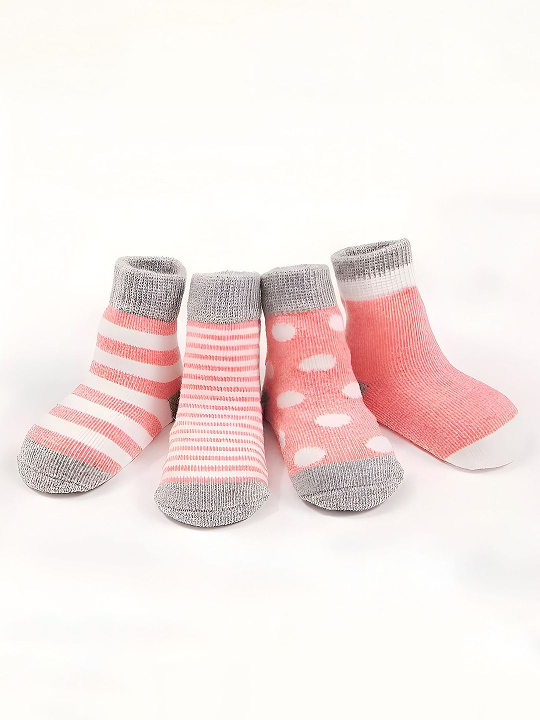 MOMISY Kids Pack Of 5 Printed Cotton Ankle-Length Socks-picture-11