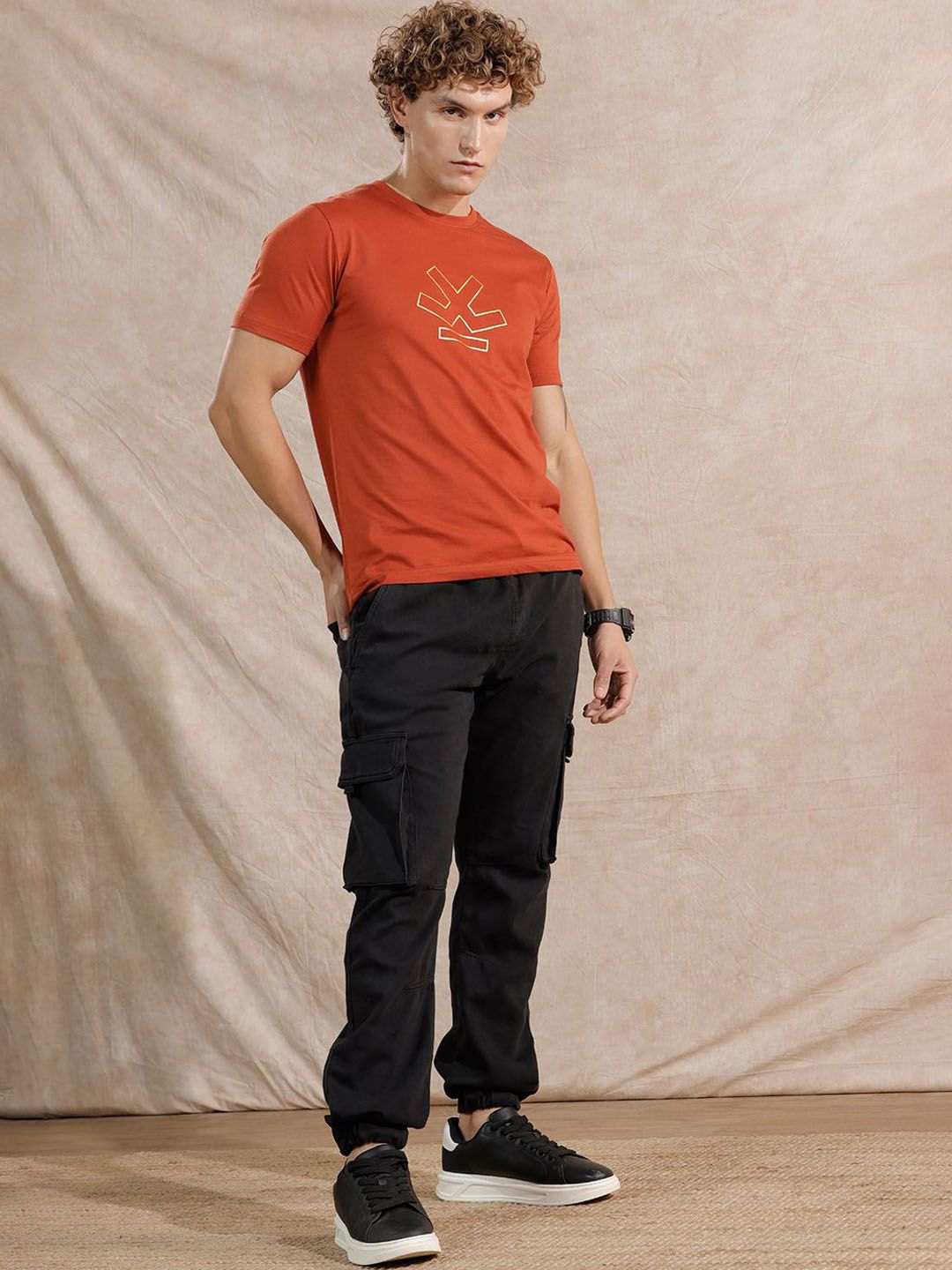 Buy Wrogn Men Regular Fit Cargos Trousers Trousers For Men 34891288